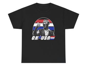 Maglietta nera con slogan del film Bloodsport OK USA, taglia S a 5XL