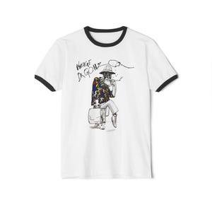 Vintage Dr Gonzo Hunter S Thompson Fear and Loathing Men&#39;s Ringer T-Shirt Size S to 3XL