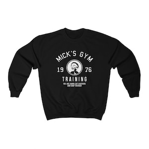 Rocky Micks Training Gym 1976 Logo Black Navy Red Sweatshirt Size S to 3XL
