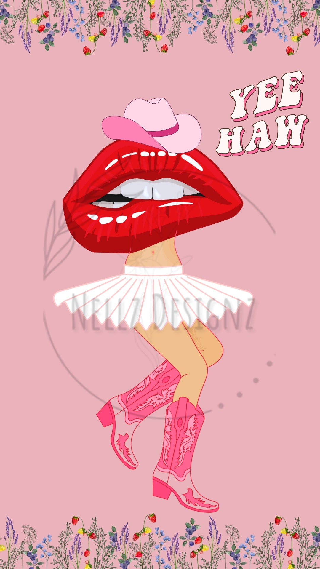 Yeehaw Cowgirl Wallpaper - Etsy