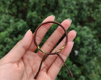 Tibetaanse Lucky Rope Knots-armband, gevlochten armband, meditatiearmband, gebedsarmband, herenarmband, damesarmband, yogaarmband
