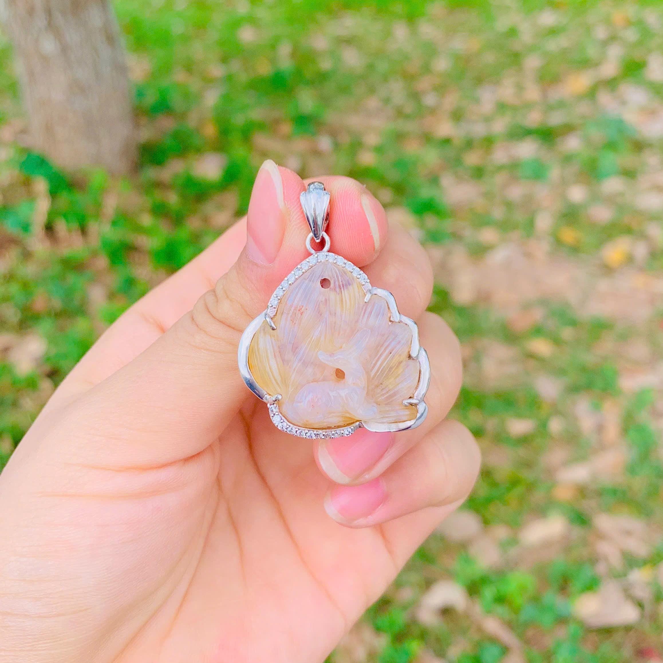 Flower Agate Nine Tailed Fox - Etsy