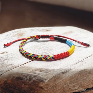 Tibetan Buddhist bracelet, buddhist lucky knots rope bracelet, buddhist bracelet, lucky bracelet, couples bracelet, gift mens bracelet