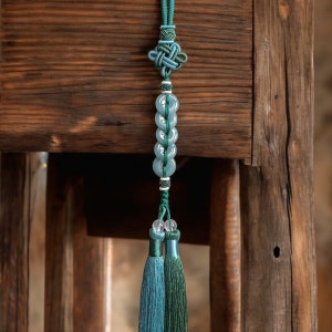 Jade Car Charm, Lucky Car Accessories, Akcesoria do zawieszania lusterek samochodowych, Car Charms, Fortune Prosperous Car Hanging Accessories