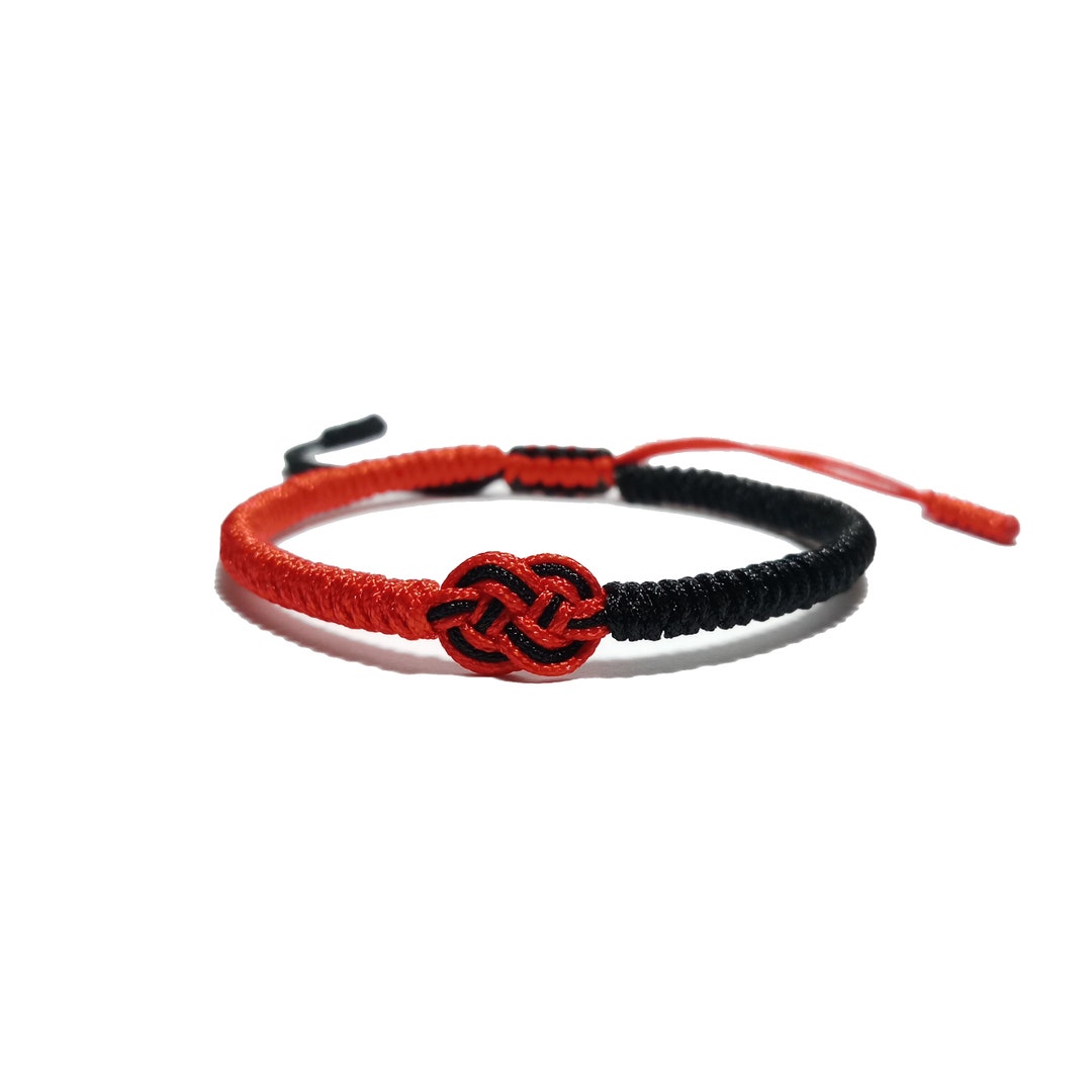 Tibetan Buddhist Bracelethandmade Knots Lucky Rope Braceletred