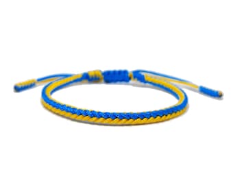 Ukraine Bracelet, Ukraine Flag Bracelet, Ukraine Pride Bracelet, Ukrainian Bracelet, Blue and Yellow Bracelet, Ukrainian Flag Bracelet