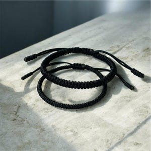 Zwarte Kabbalah-armband, geluksarmband, vriendschapsarmband, bijpassende armband, armband beschermen, amuletarmband