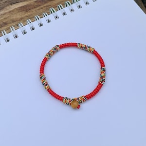 Kabbalah Bracelet, Red Tibetan Bracelet, Tibetan Buddhist Bracelet, Buddhist Lucky Knots Rope Bracelet, Lucky Bracelet, Couples Bracelet
