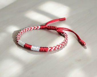 Tibetan Buddhist bracelet, buddhist lucky knots rope bracelet, lucky bracelet, couples bracelet, Red Tibetan Bracelet, kabbalah bracelet