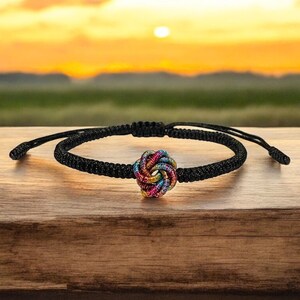 Tibetan buddhist bracelet, buddhist lucky knots rope bracelet, men and women bracelet, lucky bracelet, yoga bracelet, meditation bracelet