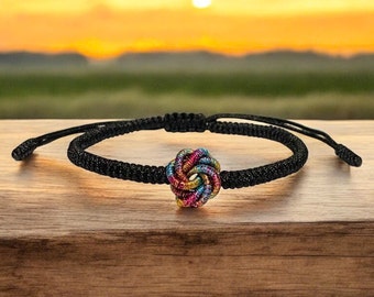 Tibetan buddhist bracelet, buddhist lucky knots rope bracelet, men and women bracelet, lucky bracelet, yoga bracelet, meditation bracelet