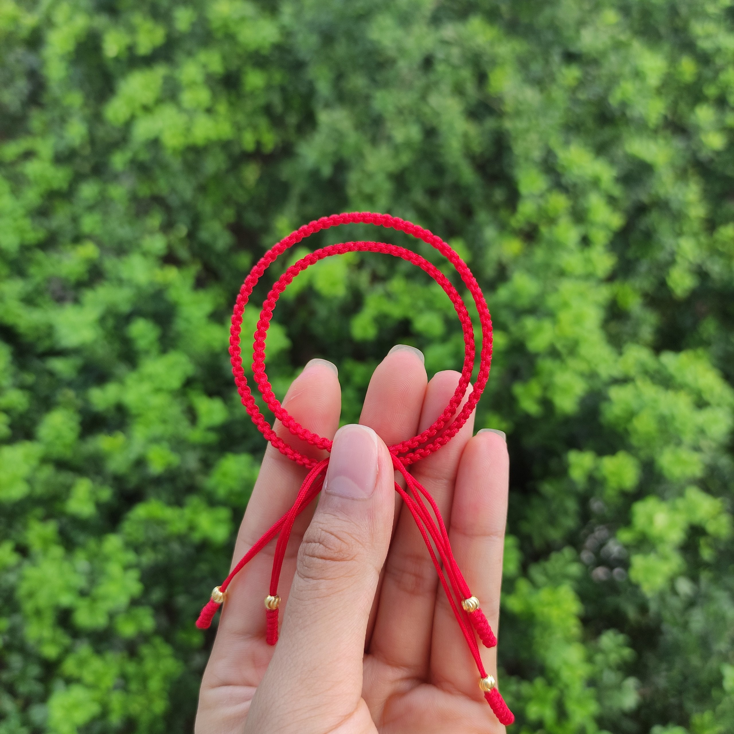 Red String of Fate Red Kabbalah Red Bracelet Good Luck Etsy