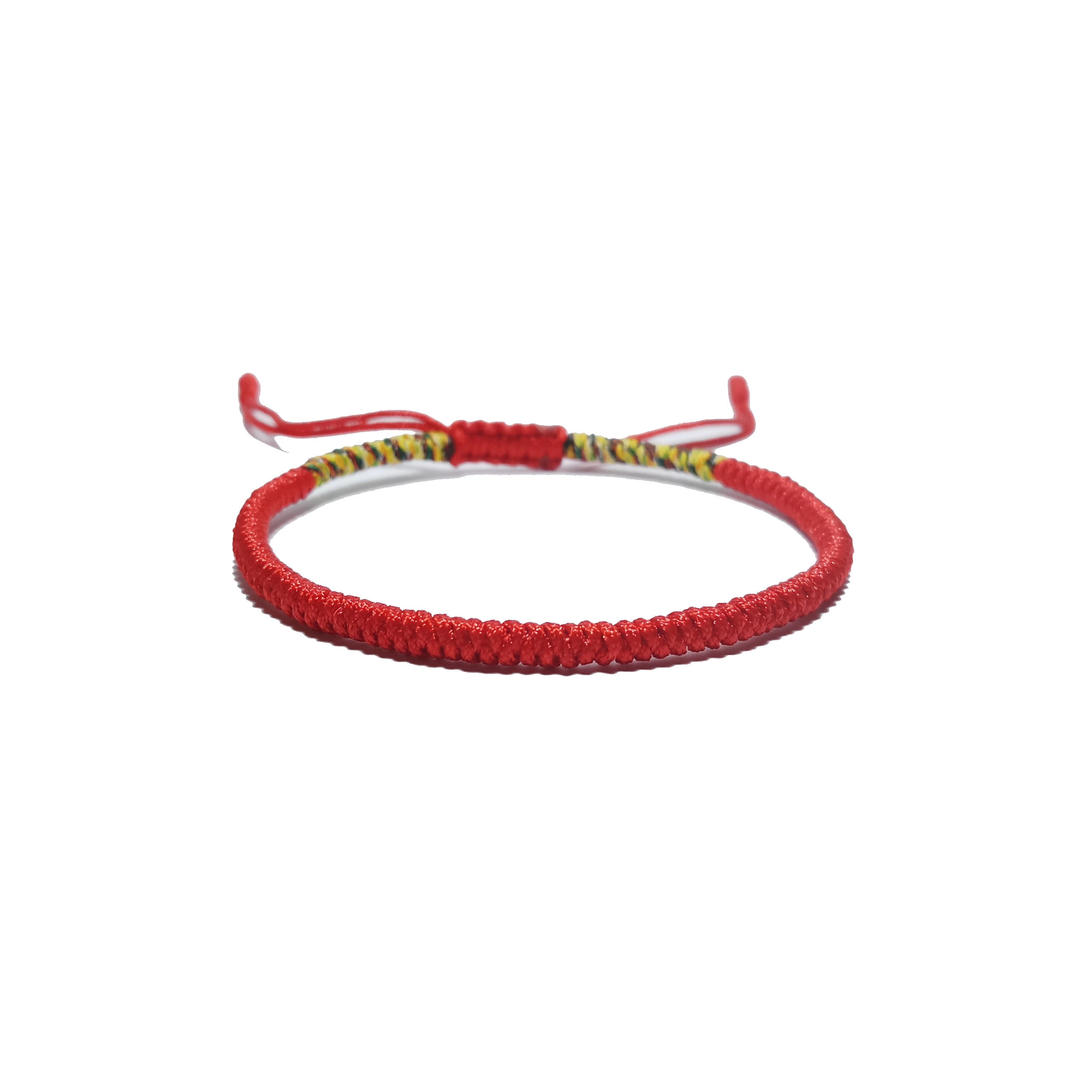 Tibetan Peace Red string Adjustable bracelet – Mandala Tibet