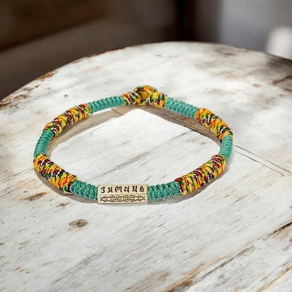 Braccialetti intrecciati fatti a mano con corda colorata Donna Uomo Braccialetti con corda fortunata buddista tibetana Braccialetti Gioielli di