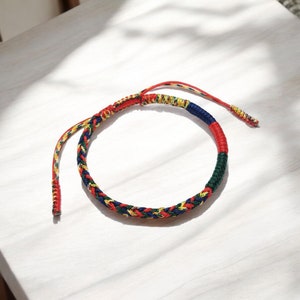 Tibetan Buddhist bracelet, buddhist lucky knots rope bracelet, lucky bracelet, buddhist bracelet, couples bracelet, gift, kabbalah bracelet