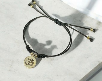 Om Bracelet, Tibetan Buddhist Handmade Lucky Rope Knots Bracelet, Braided Bracelet, Meditation Bracelet, Mens Womens Bracelet, Yoga Bracelet