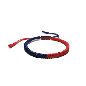 Handmade Tibetan Buddhist Lucky Bracelet Red - Blue - Yellow - Multi Color, Handmade Knot Lucky Rope Bracelet, Buddhist Braid Bracelet, Gift