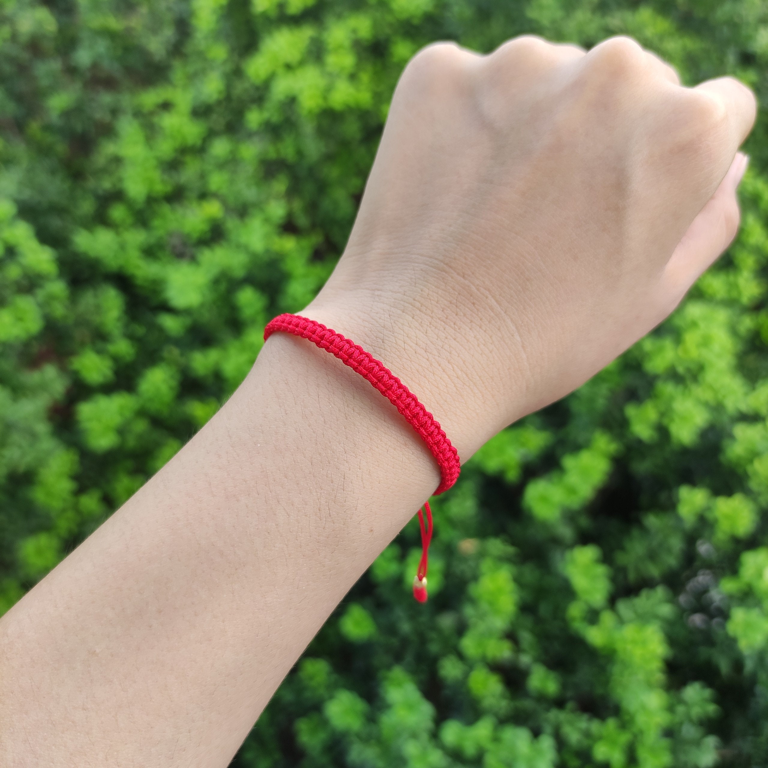 Red String of Fate Red Kabbalah Red Bracelet Good Luck Etsy