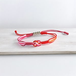 Lesbian Pride Bracelet, Lesbian Colored Bracelet, Lesbian Bracelet, Lesbian Bracelet Gift, Lesbian Gifts, Infinity Pride Bracelet