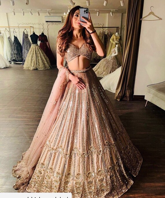 Designer Lehenga Choli for Women Party Wear Bollywood Lengha Sari,indian  Wedding Wear Embroidered Custom Stitched Lehenga With Dupatta -  Canada