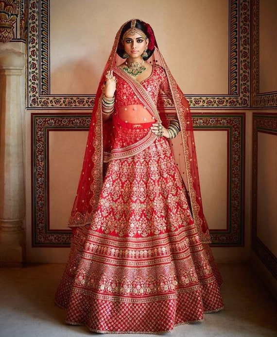 Red Designer Lehenga Choli for Women Party Wear Bollywood Lengha ,indian  Wedding Wear Embroidery Custom Stitched Lehenga,lahengas Choli -  Canada