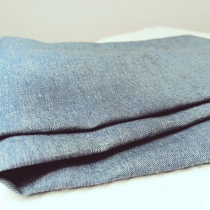 Turban mit Draht Denim Light Blue Drahthaarband vintage Jeans Jeanshaarband Jeansturban Drahtstirnband Stirnband Draht Haarband blau Basic Bild 8