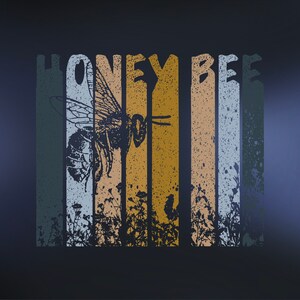 Vintage Honing Bij Shirt, Imker Gift, Pollinator Tee