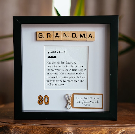Personalised Grandma, Nan, Nana, Nanny, Nanna, Granny, 50th 55th 60th 65th 70th 75th 80th Birthday Gift, ANY AGE, Mother's Day Gift