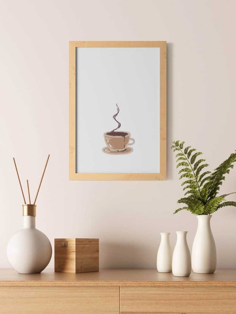 Coffee Wall Decor, Kitchen Wall Art, Coffee Art Print, Neutral Wall Art