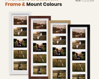 Multi Picture Frame – Family Photo Collage Frame, Available in Various Sizes & Colors, Modern Sleek Style