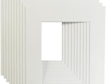 AK Frames Soportes de Imagen Blancos, Tablero de Montaje, Tarjetas, Marcos de Imagen, tapetes para exhibir Ilustraciones