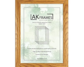 A1 A3 A4 A2 Oak Picture Frame | Walnut Rosewood and Country Pint Picture Frames | Classic Colourful Wall Art Picture Frame Gift for new Mom