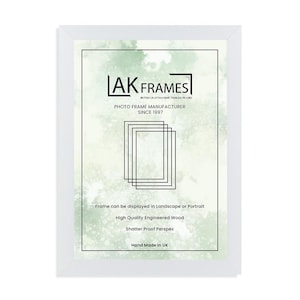 A4 A2 Black and White Picture Frames | A1 A3 Oak and Gold Picture Frame for Colourful Wall Art | Modern Thin Trendy wall art Picture Frames