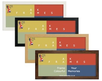 A4 A2 A1 A3 Black and White Picture Frames | Oak and Walnut Picture Frame for Colourful Wall Art | Modern Panoramic Picture Frames