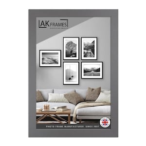 A5 A1 A2 A4 A3 Colourful Wall Art Picture Frames | Dark and Light Grey Trendy Wall Art Photo Frames | Classic Style Picture Frames