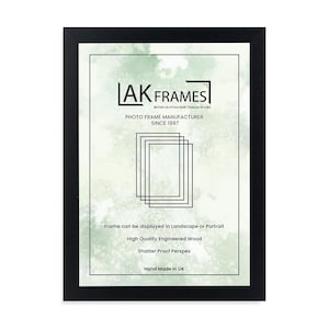 Black A1 to A6 Picture Frames Trendy wall art Gift for Mom | White, Gold and Silver Picture Frames | Modern Thin Colourful Photo Frame