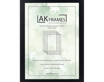Black A1 to A6 Picture Frames Trendy wall art Gift for Mom | White, Gold and Silver Picture Frames | Modern Thin Colourful Photo Frame