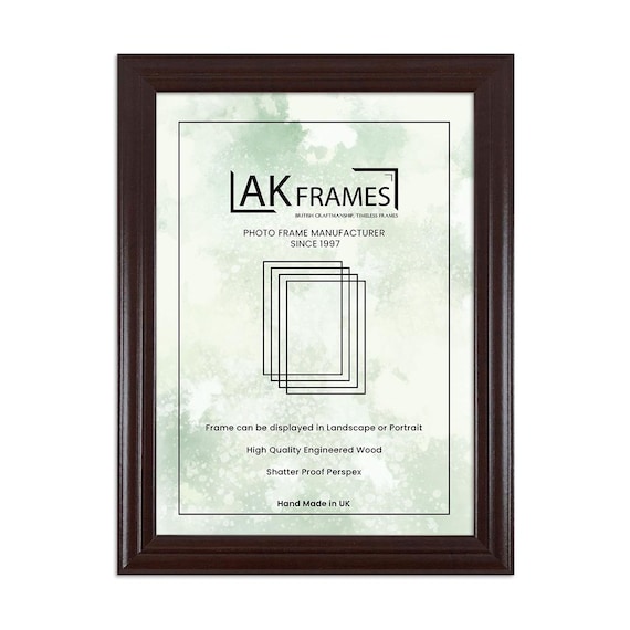 A1 A3 A4 Walnut Rosewood and Country Pine Picture Frame |  A2 Oak Picture Frames | Classic Colourful Wall Art Picture Frame Gift for new Mom
