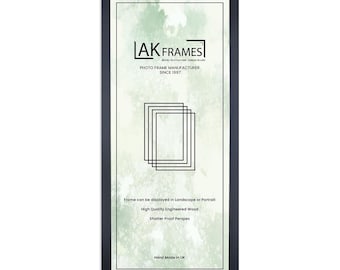 A4 A2 A1 A3 Black and White Picture Frames | Oak and Walnut Picture Frame for Colourful Wall Art | Trendy wall art Modern Panoramic Frames