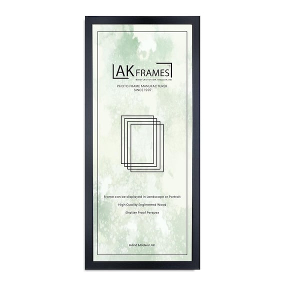A4 A2 A1 A3 Black and White Picture Frames | Oak and Walnut Picture Frame for Colourful Wall Art | Trendy wall art Modern Panoramic Frames