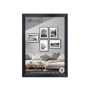 A4 A1 A2 A3 White and Black Picture Frames | Colourful Photo Frame Gift for new Mom | Classic Style Room Decor Aesthetic Picture Frame