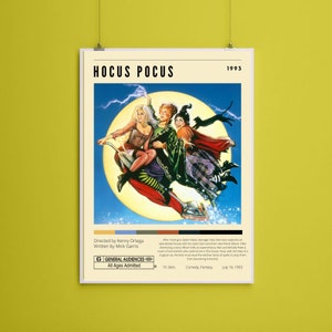 Halloween Hocus Pocus - retro filmposter - DIGITALE DOWNLOAD - "8 x 10" inch