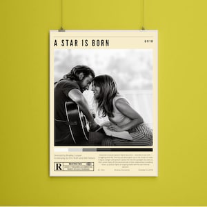 A Star Is Born - Retro Movie Poster - DIGITAL DOWNLOAD - &quot;8x10&quot; inches
