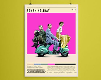 Roman Holiday  Classic Movie Poster - DIGITAL DOWNLOAD - "8x10' inches