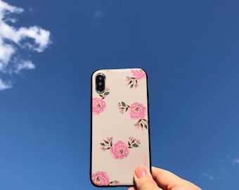 Embossed Print Flower iPhone case, iPhone X/XS, XR, XS Max