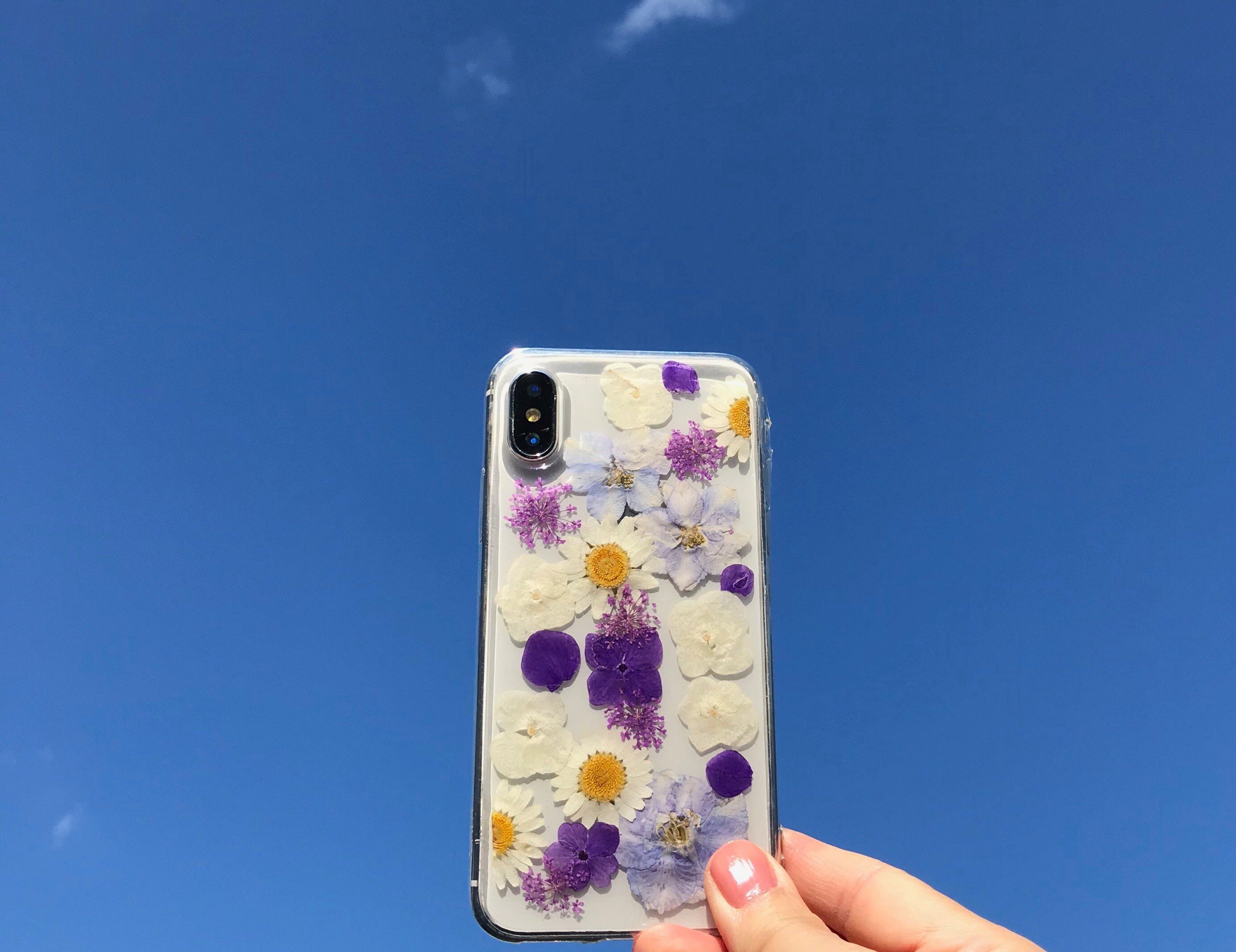 Handmade Real Dried Pressed Flowers Iphone Case Iphone X/XS - Etsy Canada