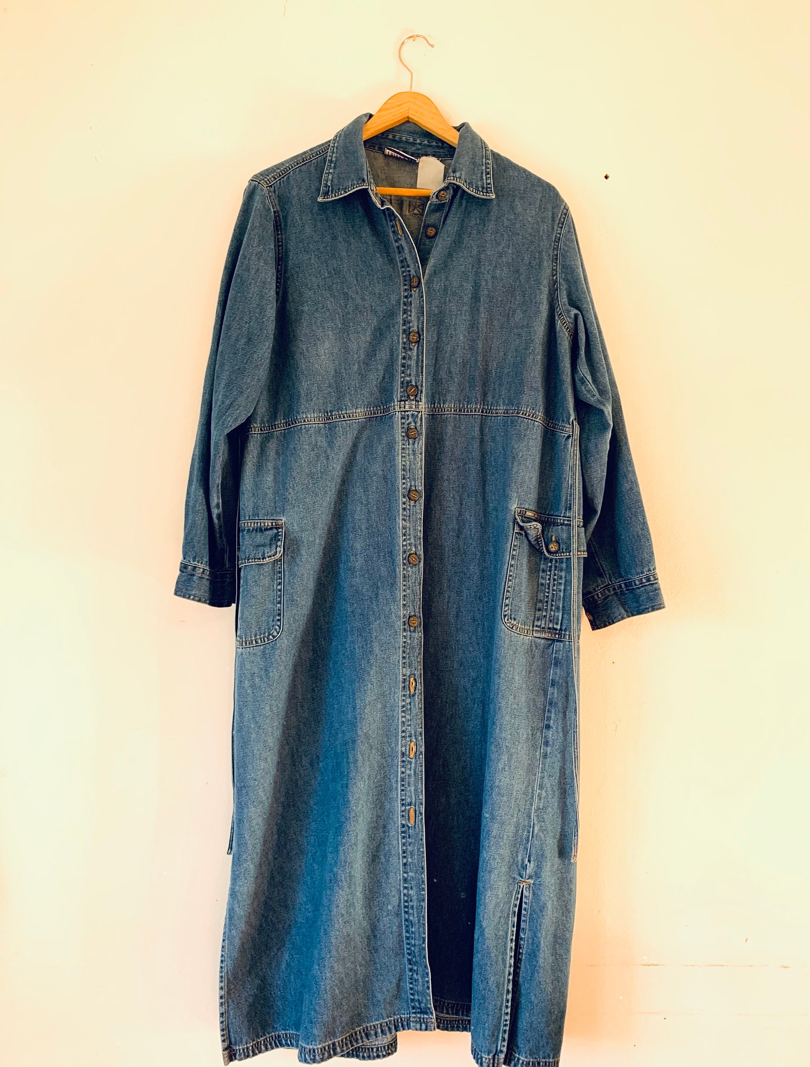 Vintage Denim Dress Etsy