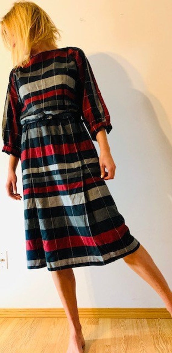 Vintage Plaid Dress
