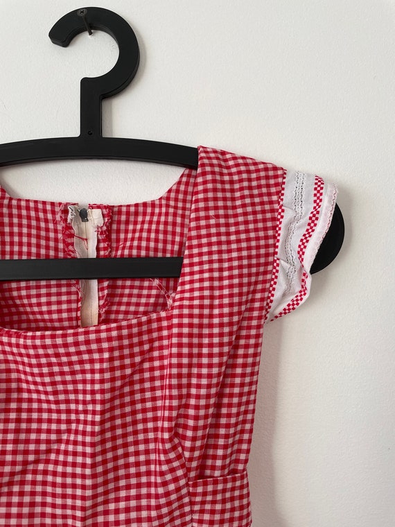 Vintage HANDMADE gingham dress