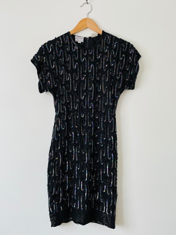 Vintage 1980s STÉNAY Sequins Dress